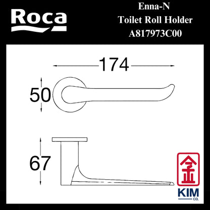 Roca Enna-N Toilet Roll Holder Without Cover (A817973C00)