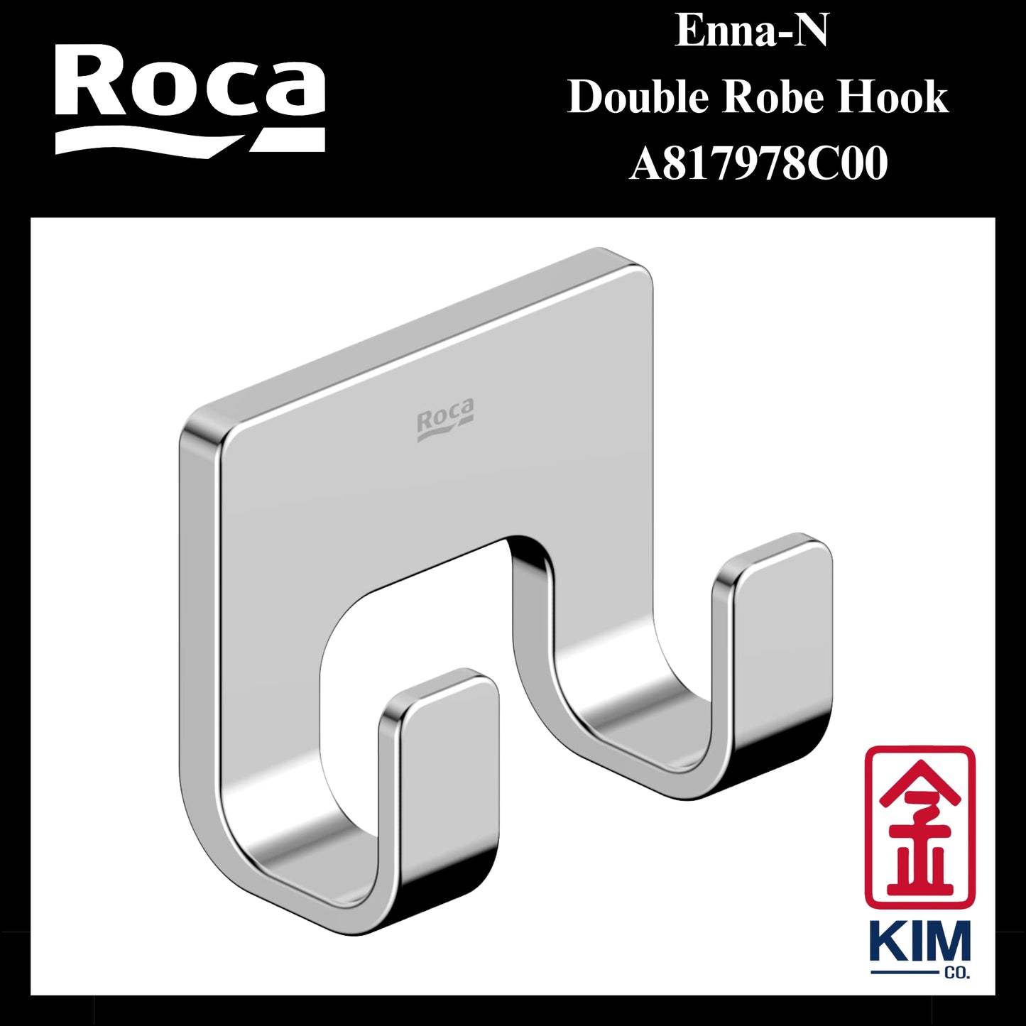 Roca Enna-N Double Robe Hook (A817978C00)