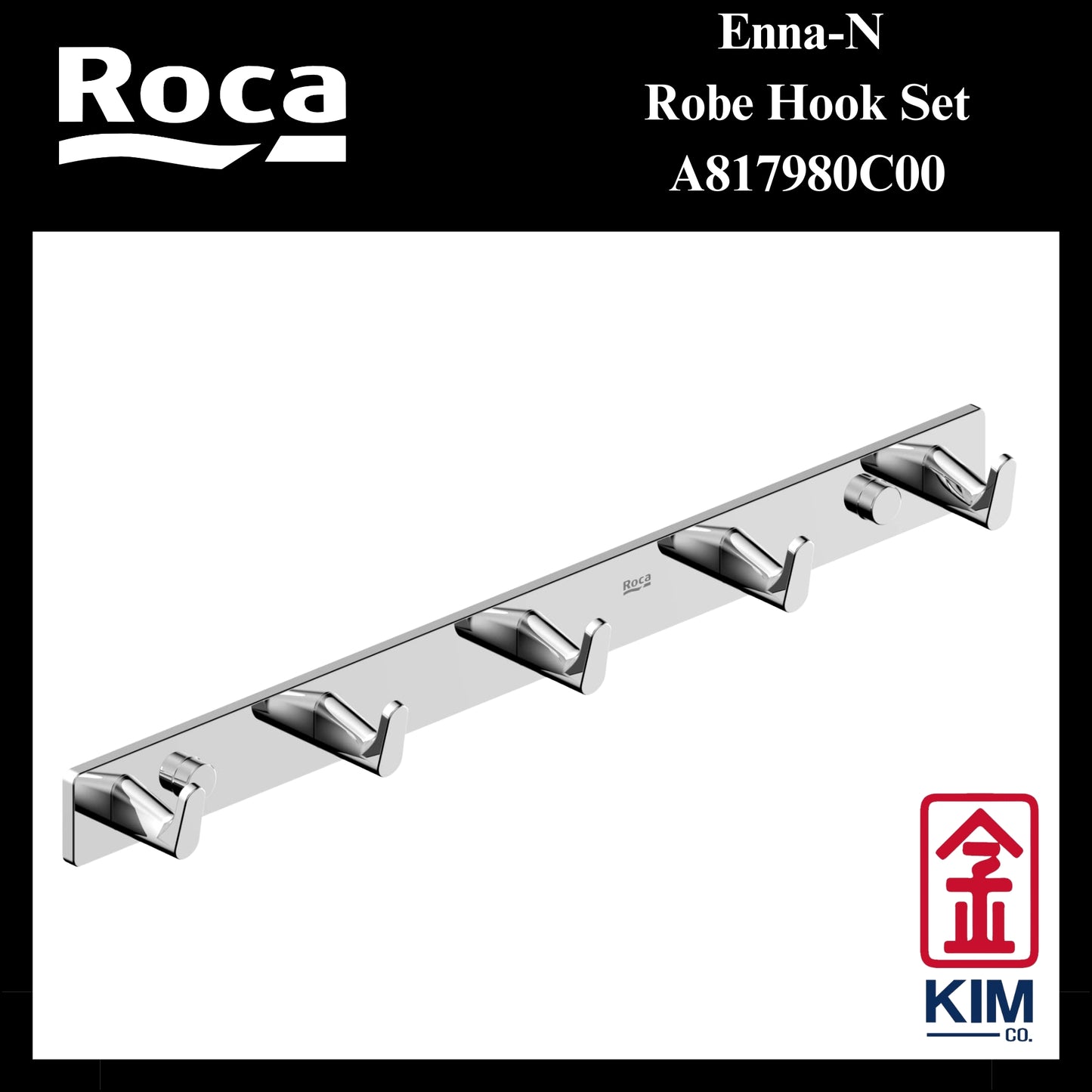 Roca Enna-N Robe Hook Set (A817980C00)