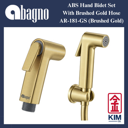 Abagno ABS Hand Bidet Spray Set (Brushed Gold) (AR-181-GS)