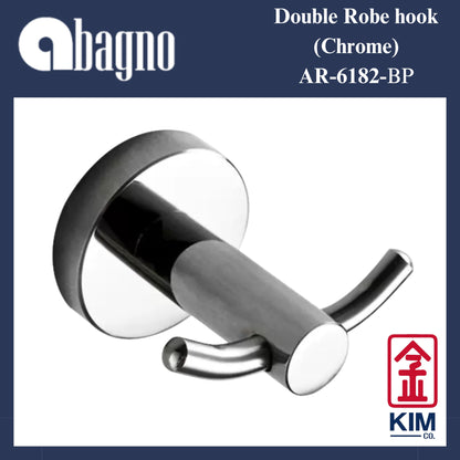 Abagno Stainless Steel 304 Double Robe Hook (AR-6182)