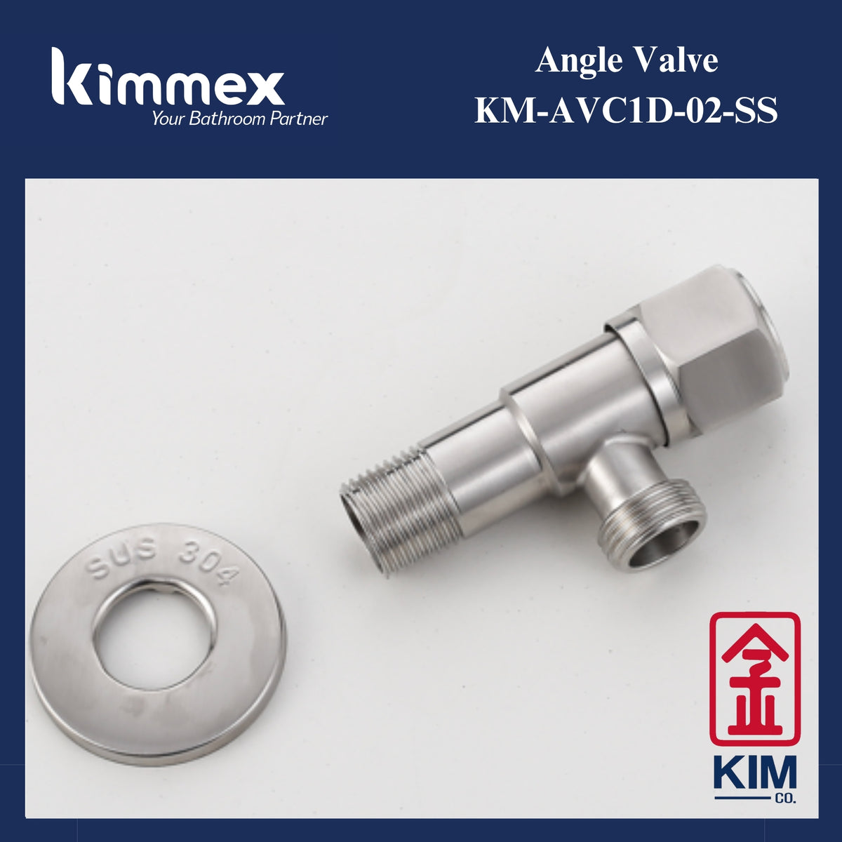 🔥𝐘𝐄𝐀𝐑 𝐄𝐍𝐃 𝐒𝐀𝐋𝐄𝐒🔥- kimmex Stainless Steel 304 Angle Valve Set (10 Pcs)
