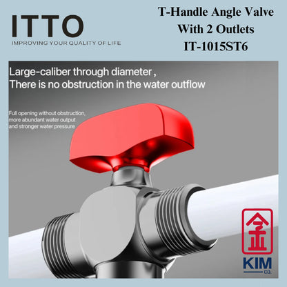 Itto Ball Valve Type Angle Valve With 2 Outlets (IT-1015ST6)