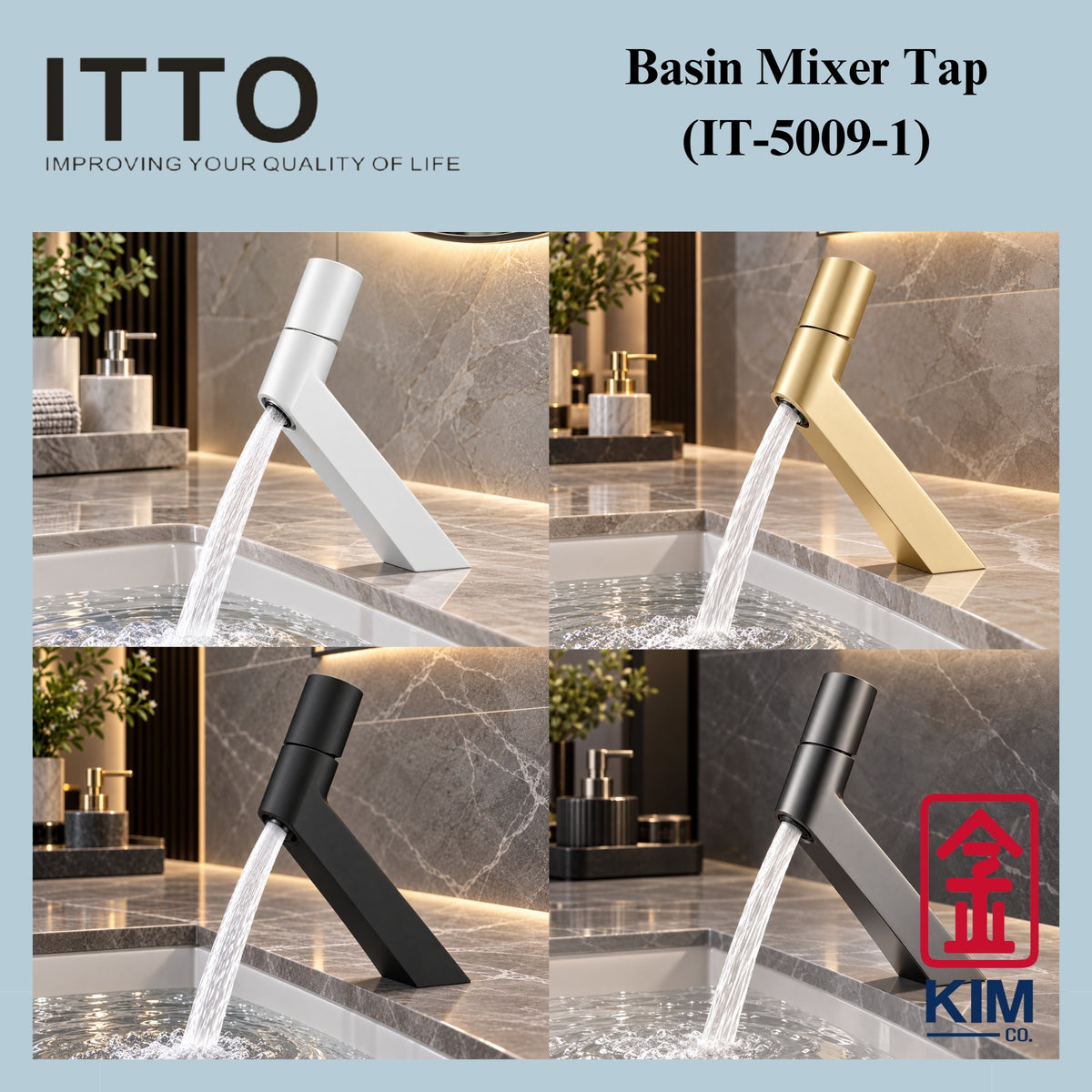 Itto Brass Basin Mixer (IT-5009-1)