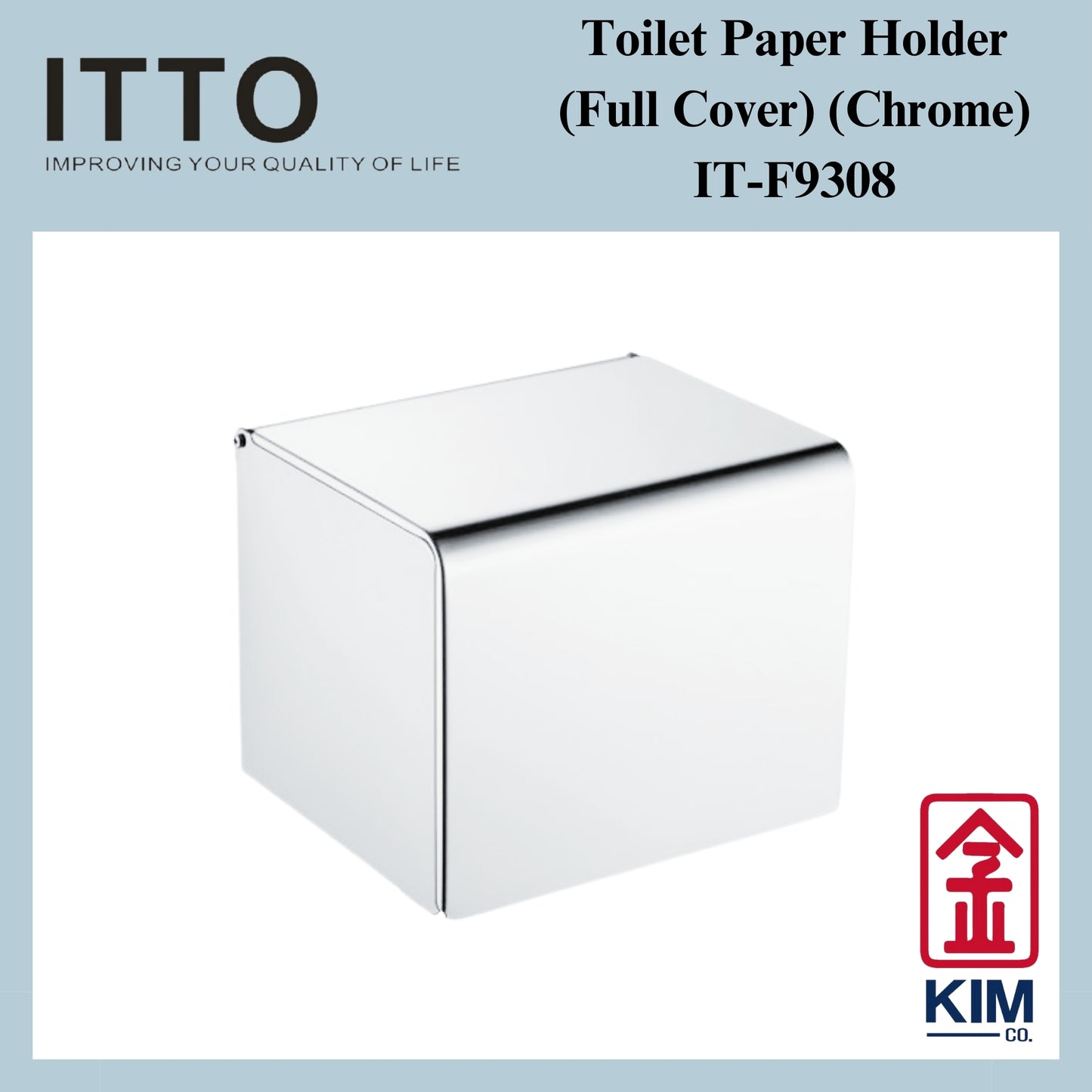 Itto Stainless Steel Toilet Roll Holder With Full Cover