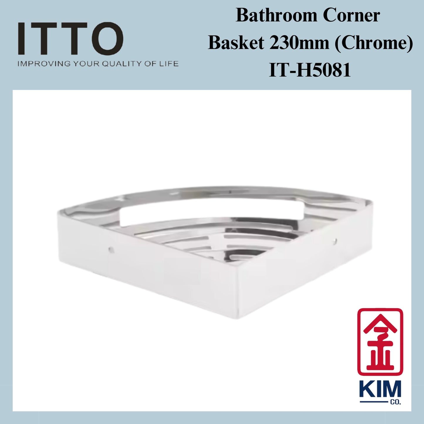 Itto Stainless Steel 304 Corner Basket (230mm)