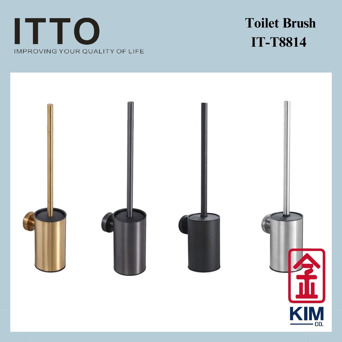 Itto Stainless Steel Toilet Brush (IT-T8814)