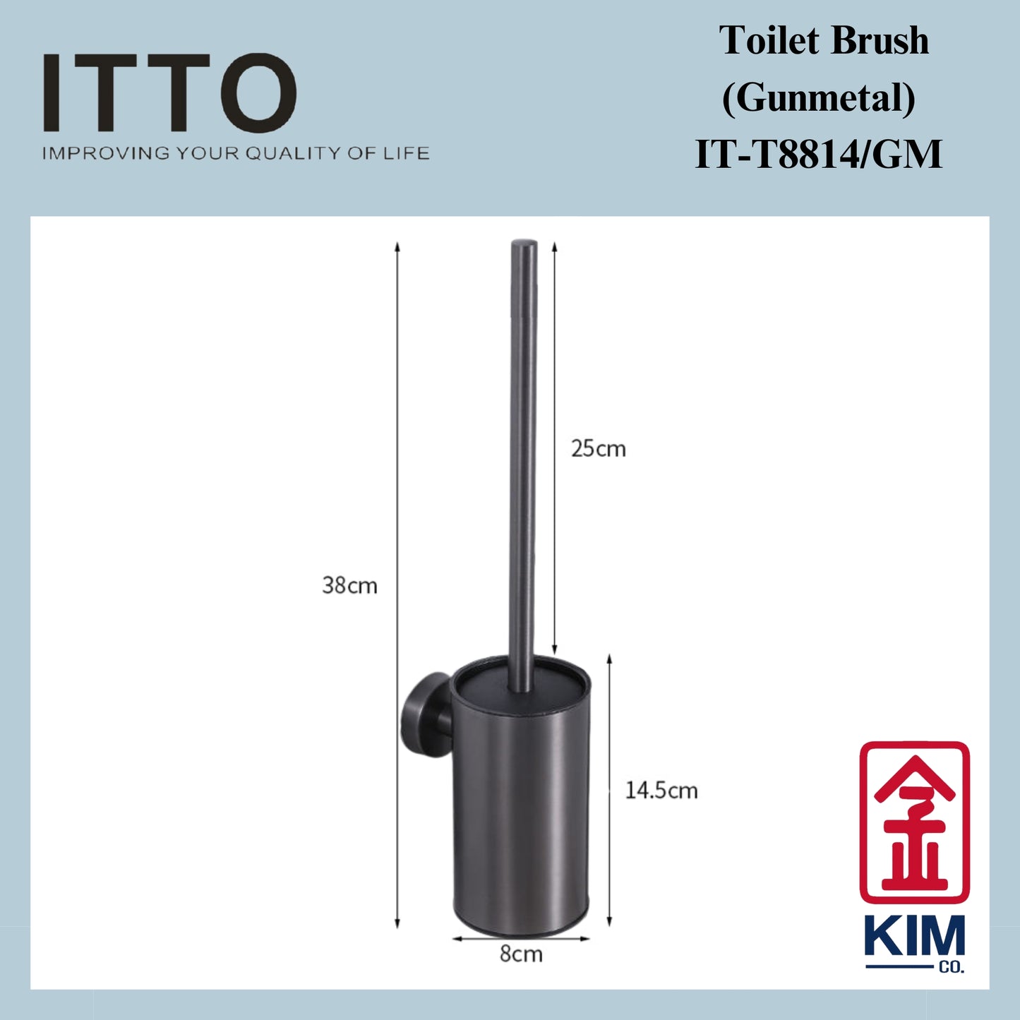 Itto Stainless Steel Toilet Brush (IT-T8814)