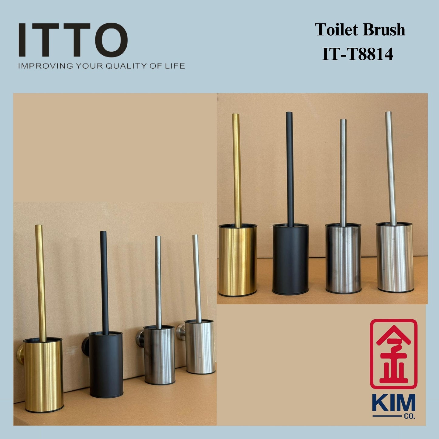 Itto Stainless Steel Toilet Brush (IT-T8814)