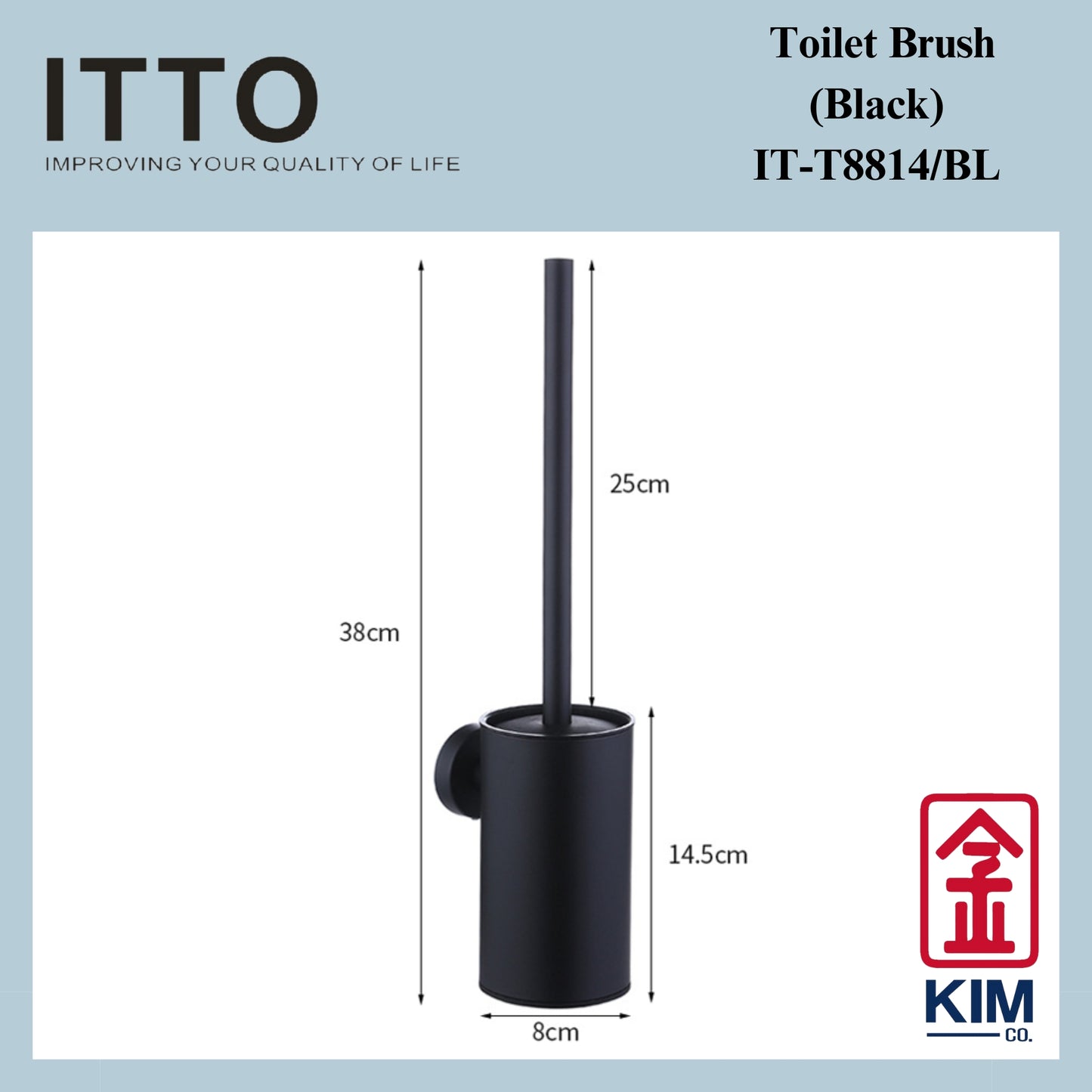 Itto Stainless Steel Toilet Brush (IT-T8814)