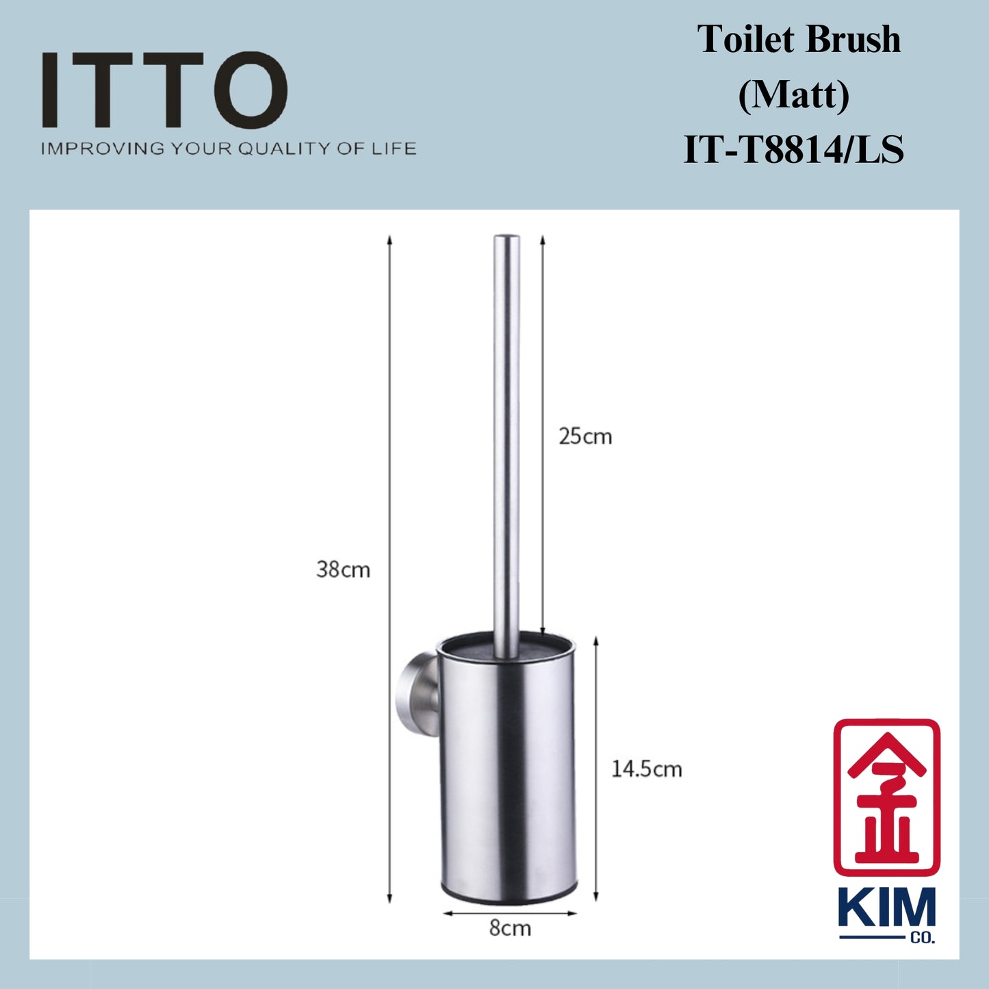 Itto Stainless Steel Toilet Brush (IT-T8814)