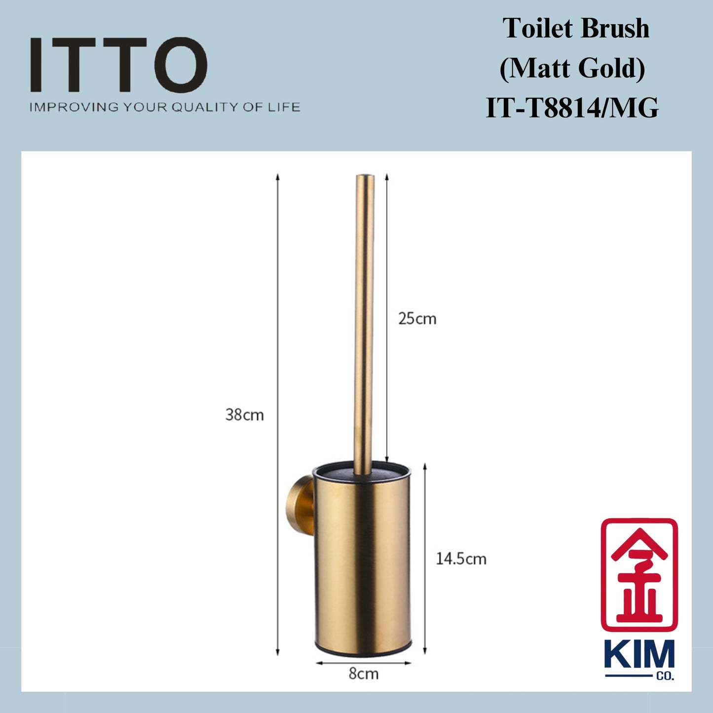 Itto Stainless Steel Toilet Brush (IT-T8814)
