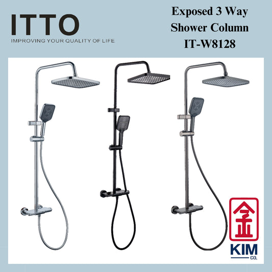 Itto 3 Ways Shower Column Set (Button) (IT-W8128)