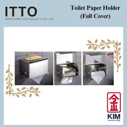 Itto Stainless Steel Toilet Roll Holder With Full Cover