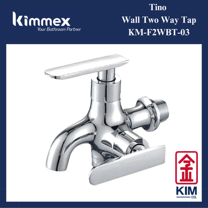 kimmex Tino Brass Chrome Two Way Bib Tap (KM-F2WBT-03)