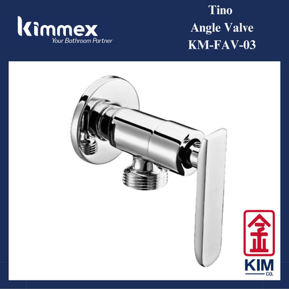 kimmex Tino Brass Chrome Lever Handle Angle Valve (KM-FAV-03)
