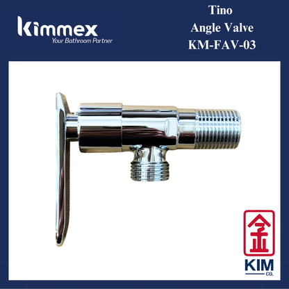 kimmex Tino Brass Chrome Lever Handle Angle Valve (KM-FAV-03)