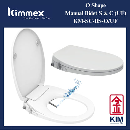 kimmex O Shape Manual Bidet Seat & Cover (UF)(KM-SC-BS-O/UF)