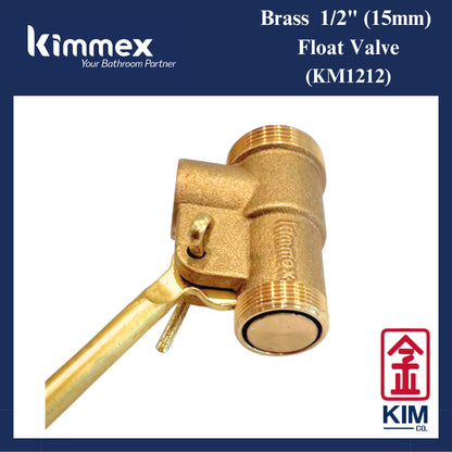 kimmex 1/2" (15mm) Brass Float Valve (KM1212)