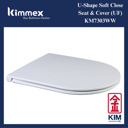 kimmex U-Shape Soft Close Seat & Cover (Slim) (UF) (KM7303WW)