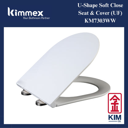 kimmex U-Shape Soft Close Seat & Cover (Slim) (UF) (KM7303WW)