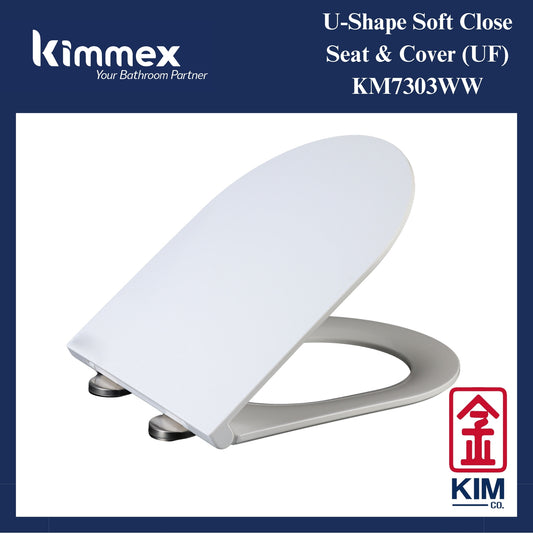 kimmex U-Shape Soft Close Seat & Cover (Slim) (UF) (KM7303WW)