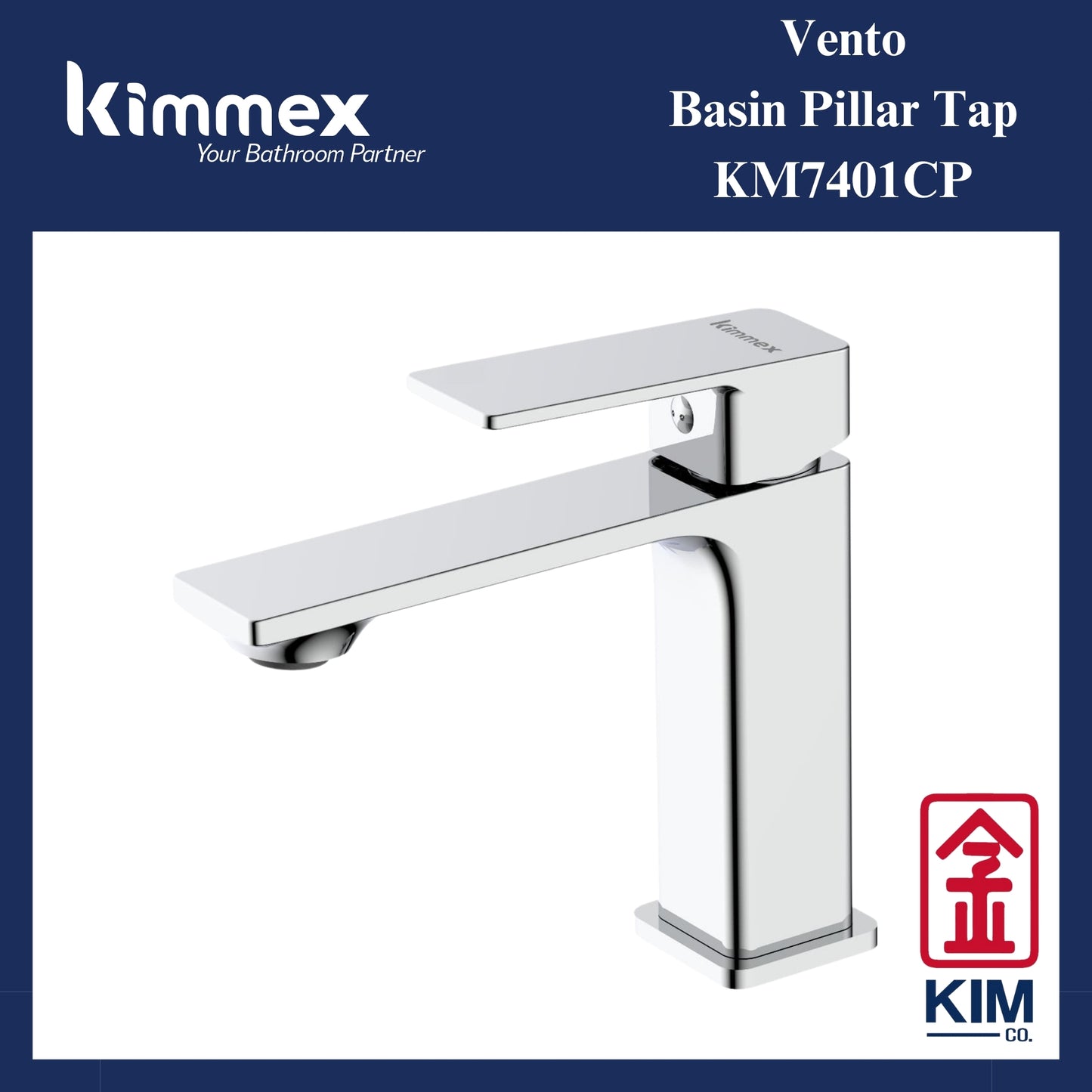 kimmex Vento Basin Pillar Tap (KM7401CP)