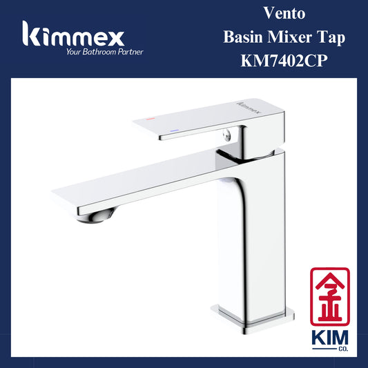 kimmex Vento Basin Mixer Without Pop Up Waste (KM7402CP)