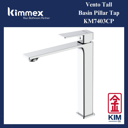 kimmex Vento Tall Basin Pillar Tap (KM7403CP)