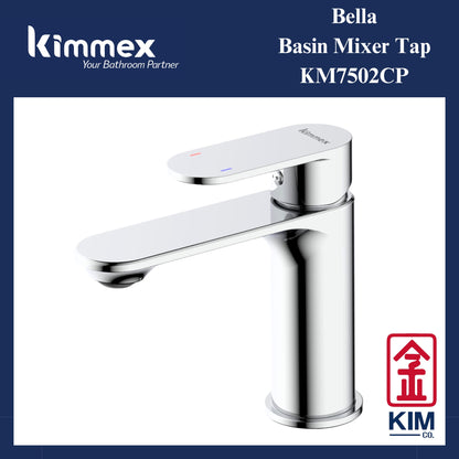 kimmex Bella Basin Mixer Without Pop Up Waste (KM7502CP)