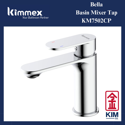 kimmex Bella Basin Mixer Without Pop Up Waste (KM7502CP)