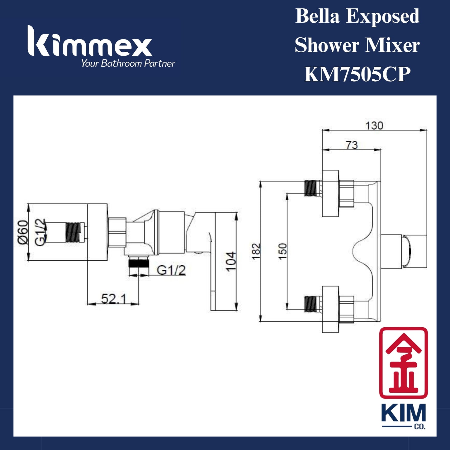 🔥𝐘𝐄𝐀𝐑 𝐄𝐍𝐃 𝐒𝐀𝐋𝐄𝐒🔥- kimmex Bella Exposed Shower & Hand Shower Set