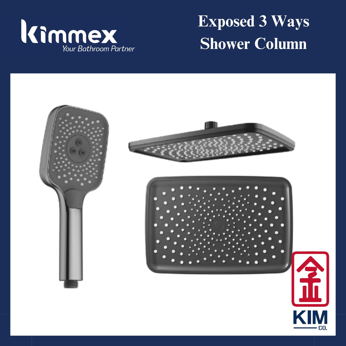 🔥𝐘𝐄𝐀𝐑 𝐄𝐍𝐃 𝐒𝐀𝐋𝐄𝐒🔥- kimmex Brass Chrome Shower Set (2 Set)