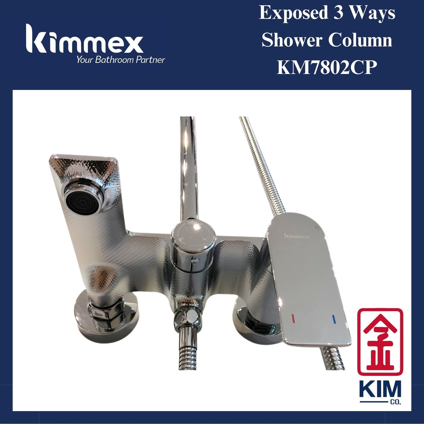 kimmex 3 Ways Shower Column Set (KM7802CP)