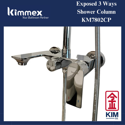 kimmex 3 Ways Shower Column Set (KM7802CP)