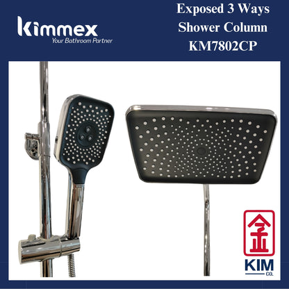 kimmex 3 Ways Shower Column Set (KM7802CP)