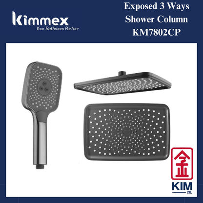 kimmex 3 Ways Shower Column Set (KM7802CP)