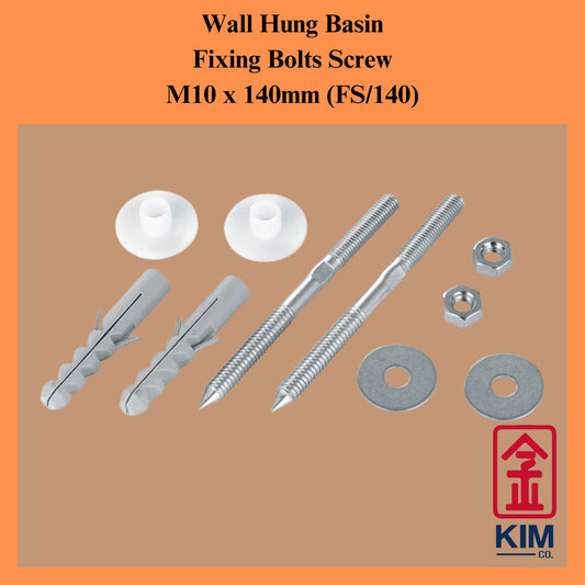 Fixing Bolts Screw For Wall Hung Basin FS/140 (M10 x 140mm)