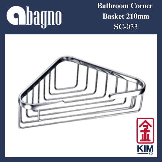 Abagno Stainless Steel Corner Basket (210mm) (SC-033)