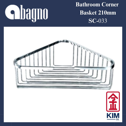 Abagno Stainless Steel Corner Basket (270mm) (SC-170)