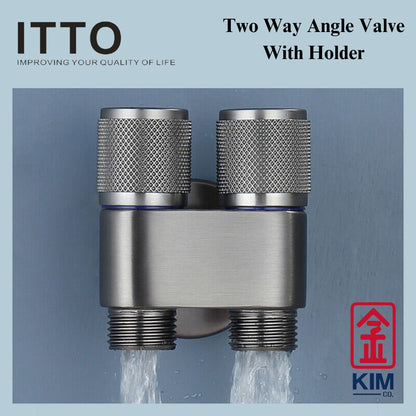 Itto Stainless Steel 304 Two Way Angle Valve With Holder