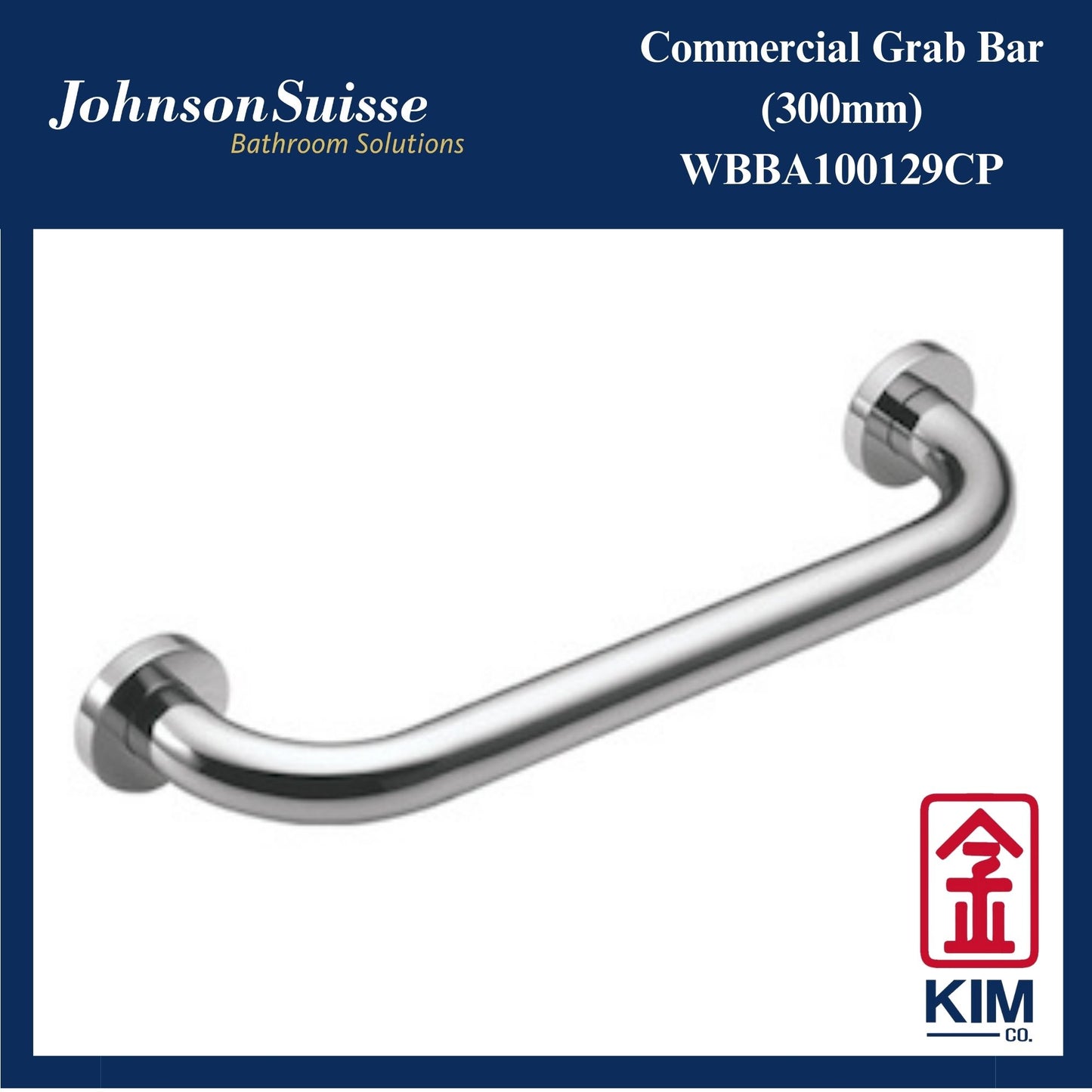 Johnson Suisse Commercial Safety Grab Bar 300mm (WBBA100129CP)