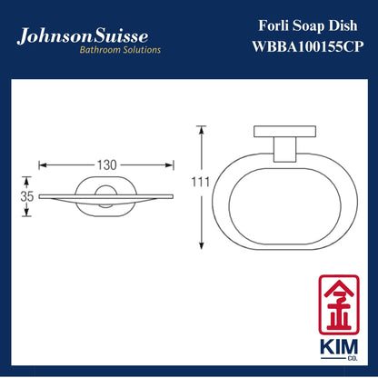 Johnson Suisse Forli Soap Dish (WBBA100155CP)