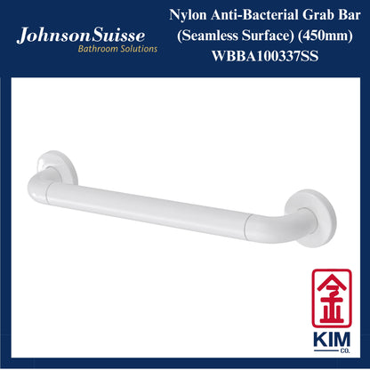 Johnson Suisse Nylon Anti-bacterial Straight Grab Bar 450mm (Seamless Surface) (WBBA100337SS)