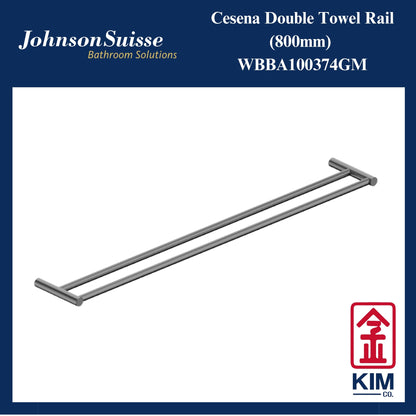 Johnson Suisse Cesena Double Towel Rail (Gunmetal) (WBBA100374GM)