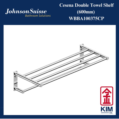 Johnson Suisse Cesena Double Towel Shelf (WBBA100375CP)