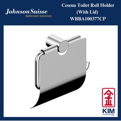 Johnson Suisse Cesena Toilet Roll Holder With Lid (WBBA100377CP)