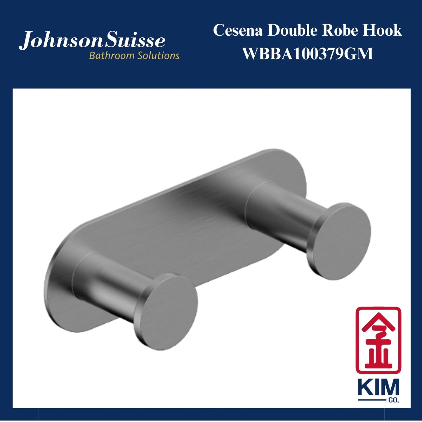 Johnson Suisse Cesena Double Rook Hook (Gunmetal) (WBBA100379GM)