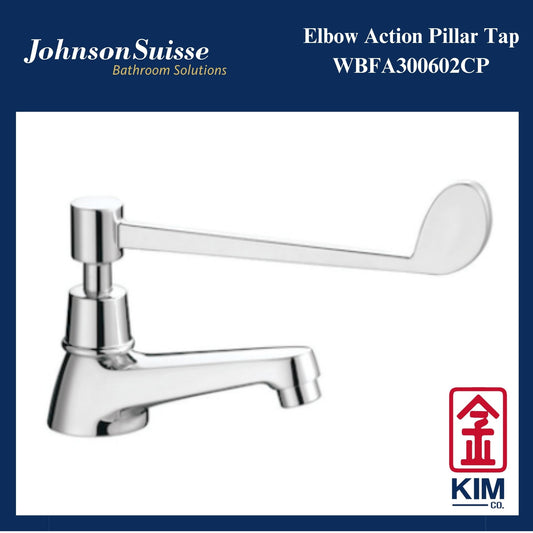 Johnson Suisse Deck Mouted Elbow Action Pillar Tap (WBFA300602CP)