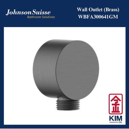 Johnson Suisse Wall Outlet (Brass) (Gunmetal) (WBFA300641CP)